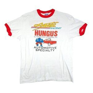 Vintage Joe Amato Racing T Shirt Mens Size Large White 80s Dragster Made In USA